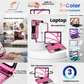 Neon Pink – Y2K 360° Rotating iPad Keyboard Case
