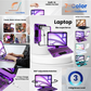 Cyber Purple – Y2K 360° Rotating iPad Keyboard Case
