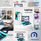Aurora Blue – Y2K 360° Rotating iPad Keyboard Case