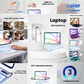 Transparent White – Y2K 360° Rotating iPad Keyboard Case
